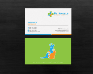 Business Card Design by chandrayaan.creative for Pet Angels Animal Hospitals | Design: #19063412