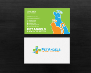 Business Card Design by chandrayaan.creative for Pet Angels Animal Hospitals | Design: #19063414