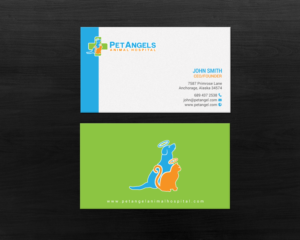 Business Card Design by chandrayaan.creative for Pet Angels Animal Hospitals | Design: #19063415