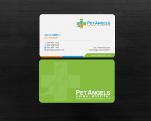 Business Card Design by chandrayaan.creative for Pet Angels Animal Hospitals | Design: #19064620
