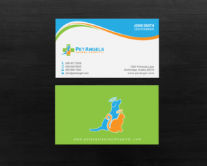 Business Card Design by chandrayaan.creative for Pet Angels Animal Hospitals | Design: #19064639