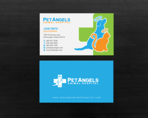 Business Card Design by chandrayaan.creative for Pet Angels Animal Hospitals | Design: #19064649