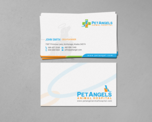 Business Card Design by chandrayaan.creative for Pet Angels Animal Hospitals | Design: #19064652