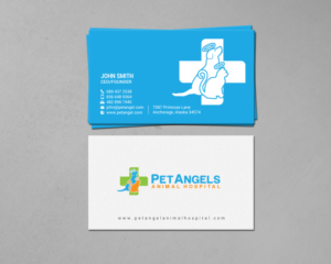 Business Card Design by chandrayaan.creative for Pet Angels Animal Hospitals | Design: #19066583