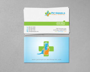 Business Card Design by chandrayaan.creative for Pet Angels Animal Hospitals | Design: #19066647