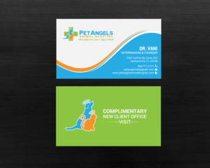 Business Card Design by chandrayaan.creative for Pet Angels Animal Hospitals | Design: #19068782