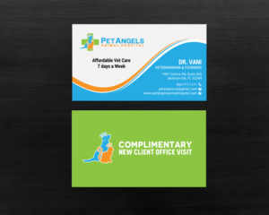 Business Card Design by chandrayaan.creative for Pet Angels Animal Hospitals | Design: #19072241