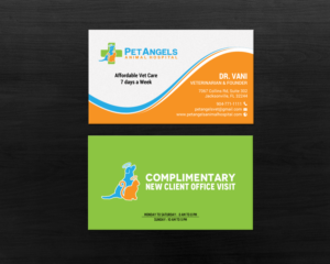 Business Card Design by chandrayaan.creative for Pet Angels Animal Hospitals | Design: #19115048