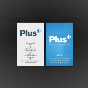 Business Card Design by Creations Box 2015 for Plus Consulting | Design: #19254771