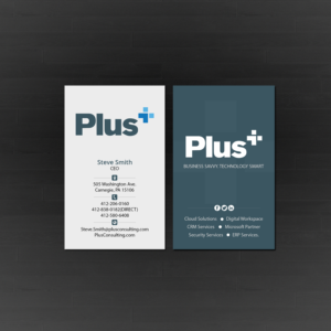 Business Card Design by Creations Box 2015 for Plus Consulting | Design: #19254773
