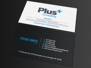 Business Card Design by chandrayaan.creative for Plus Consulting | Design: #19249459