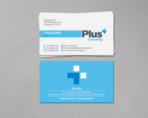 Business Card Design by chandrayaan.creative for Plus Consulting | Design: #19249463