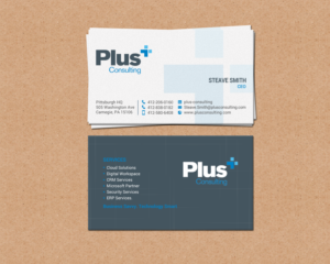 Business Card Design by chandrayaan.creative for Plus Consulting | Design: #19249465