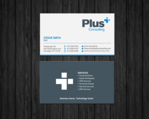 Business Card Design by chandrayaan.creative for Plus Consulting | Design: #19249484