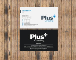 Business Card Design by chandrayaan.creative for Plus Consulting | Design: #19249487