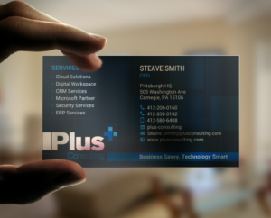 Business Card Design by chandrayaan.creative for Plus Consulting | Design: #19251262