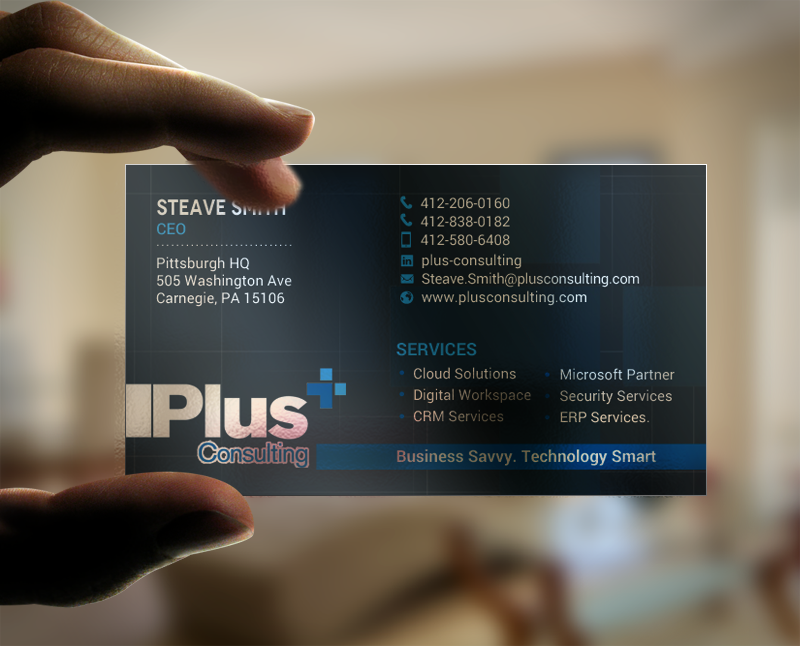 Diseño de Tarjeta de Presentación por chandrayaan.creative para Plus Consulting | Diseño #19251263