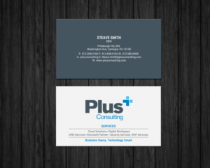 Business Card Design by chandrayaan.creative for Plus Consulting | Design: #19251287