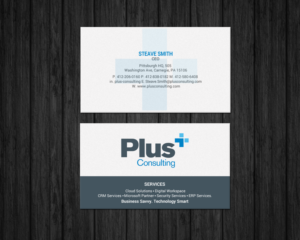 Business Card Design by chandrayaan.creative for Plus Consulting | Design: #19251290