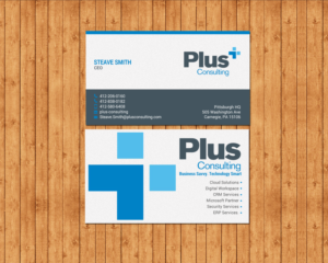 Business Card Design by chandrayaan.creative for Plus Consulting | Design: #19254555