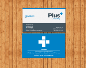 Business Card Design by chandrayaan.creative for Plus Consulting | Design: #19254563
