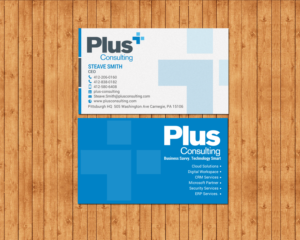 Business Card Design by chandrayaan.creative for Plus Consulting | Design: #19254567