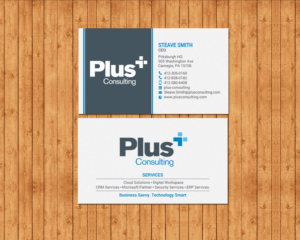 Business Card Design by chandrayaan.creative for Plus Consulting | Design: #19254572