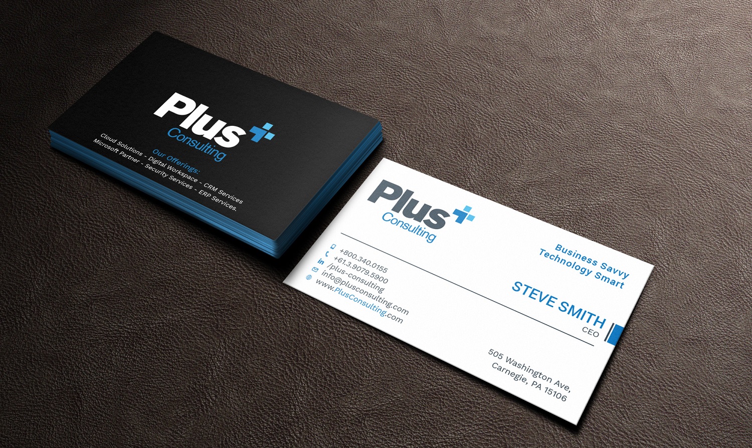 Business Card Design by Tripti Ranjan Gain for Plus Consulting | Design #19250068