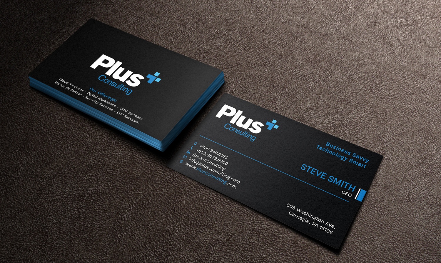 Business Card Design by Tripti Ranjan Gain for Plus Consulting | Design #19250070