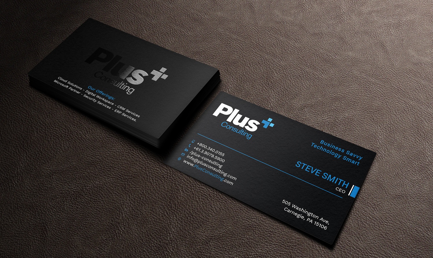 Business Card Design by Tripti Ranjan Gain for Plus Consulting | Design #19250075