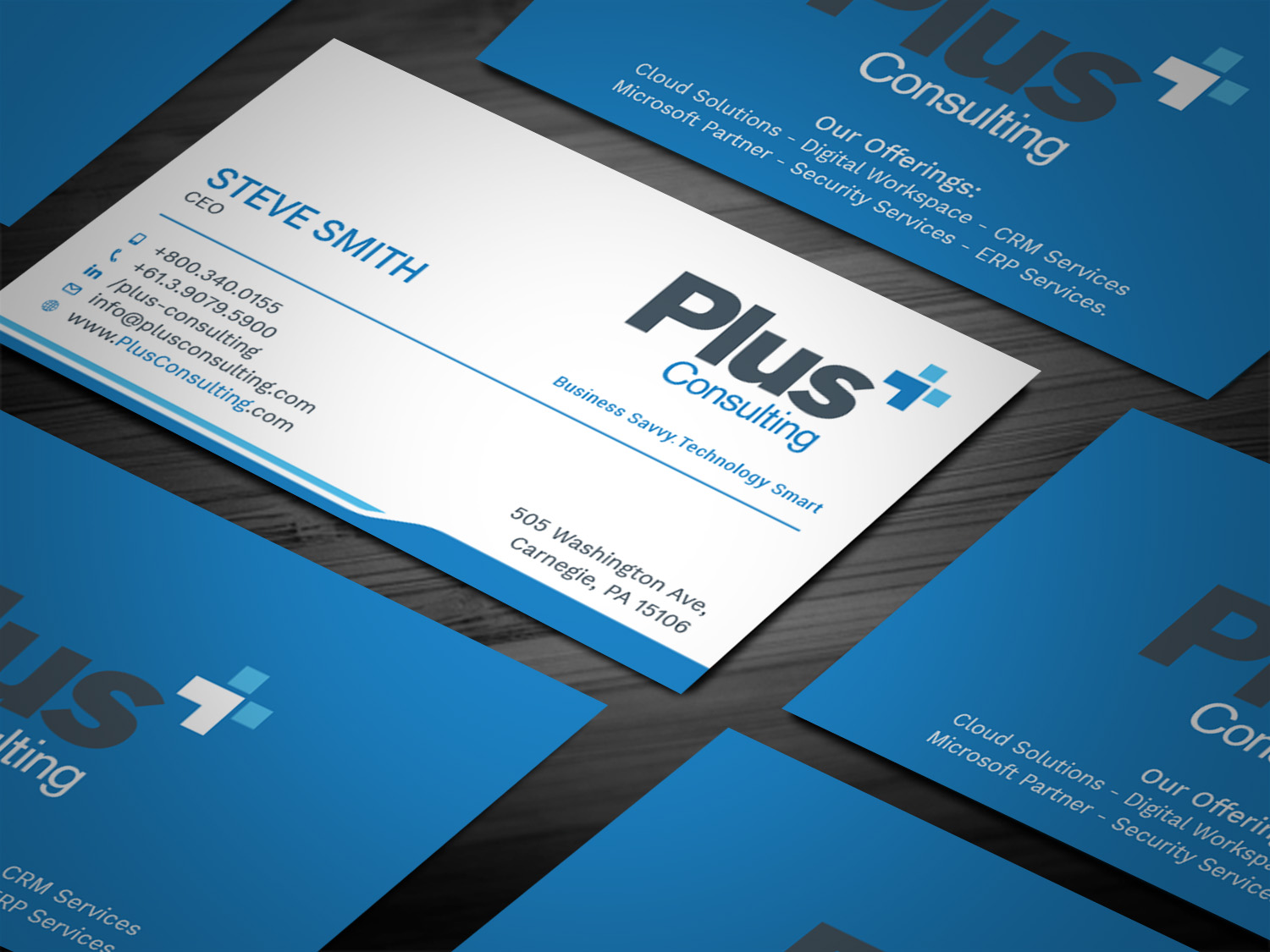 Business Card Design by Tripti Ranjan Gain for Plus Consulting | Design #19250077