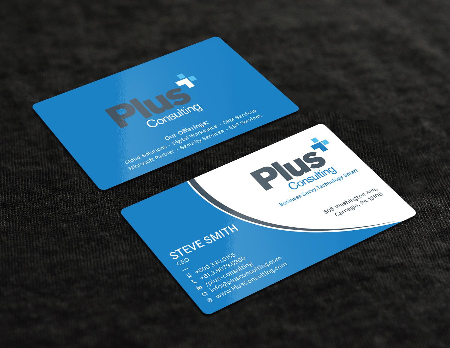 Business Card Design by Tripti Ranjan Gain for Plus Consulting | Design #19250088
