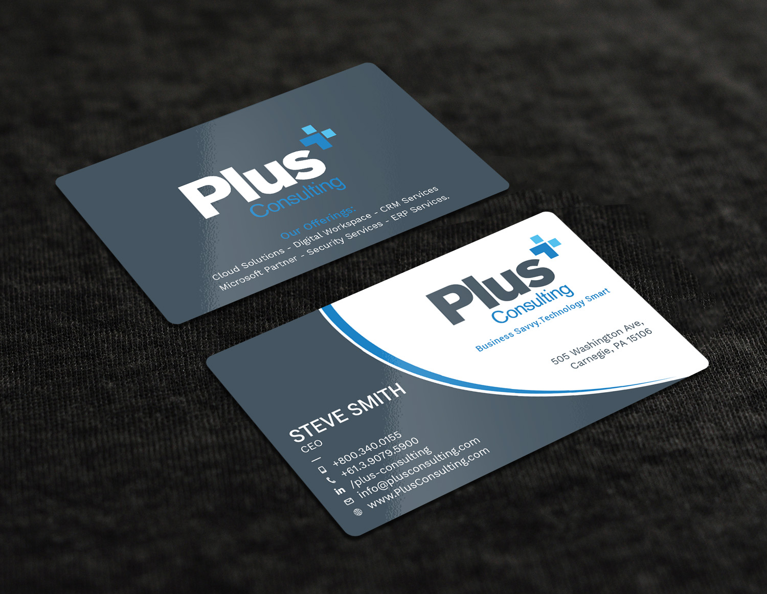 Business Card Design by Tripti Ranjan Gain for Plus Consulting | Design #19250089