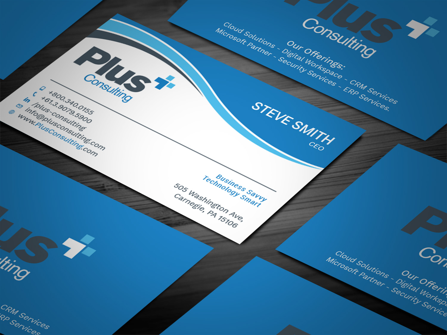 Business Card Design by Tripti Ranjan Gain for Plus Consulting | Design #19250091