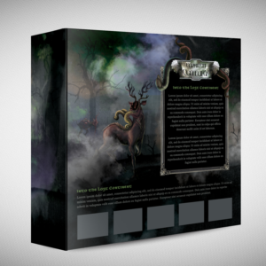 Eldritch Century: Box for Kickstarter Miniatures Game | Design Emballage par Nuepine Designs