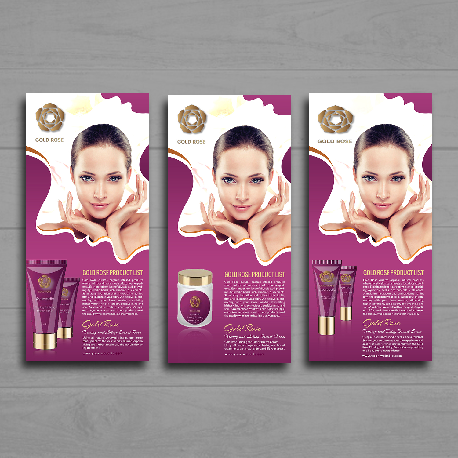 Diseño de Flyer por debdesign para Gold Rose | Diseño #19067874