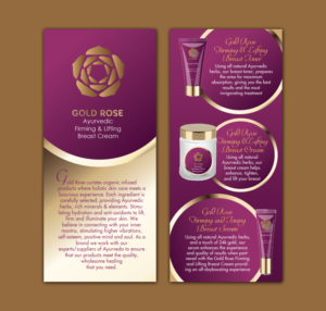 Rack Card Design for an Ayurvedic Beauty Product Project | Diseño de Flyer por chandrayaan.creative