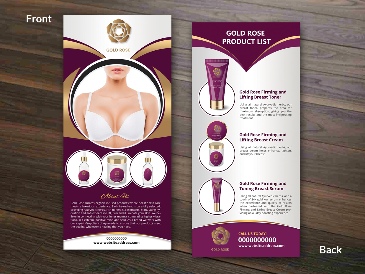 Design de Flyer par innovative earth pour Gold Rose | Design #19064012