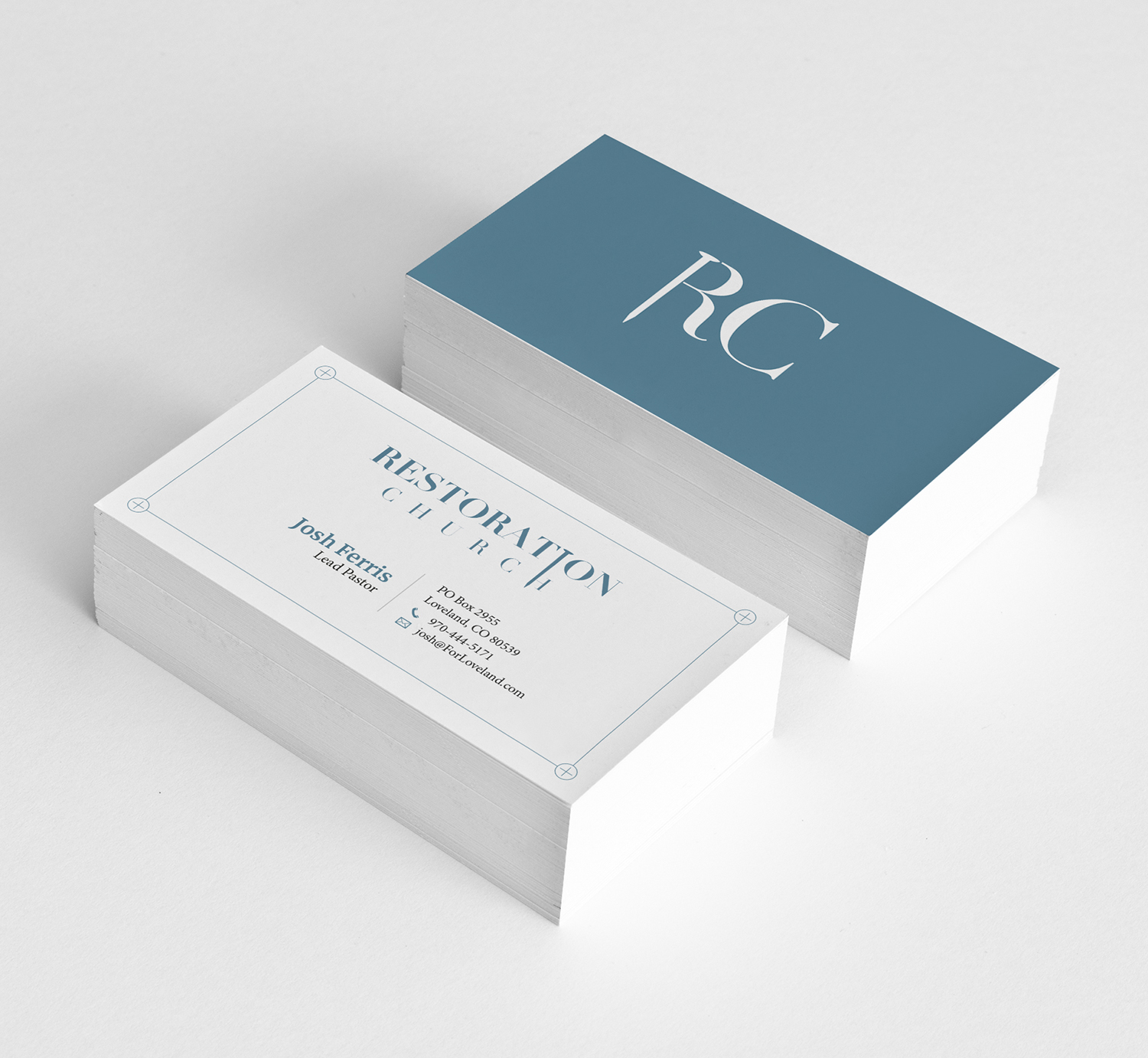 Business Card Design by Tilt for Restoration Church | Design #19080747