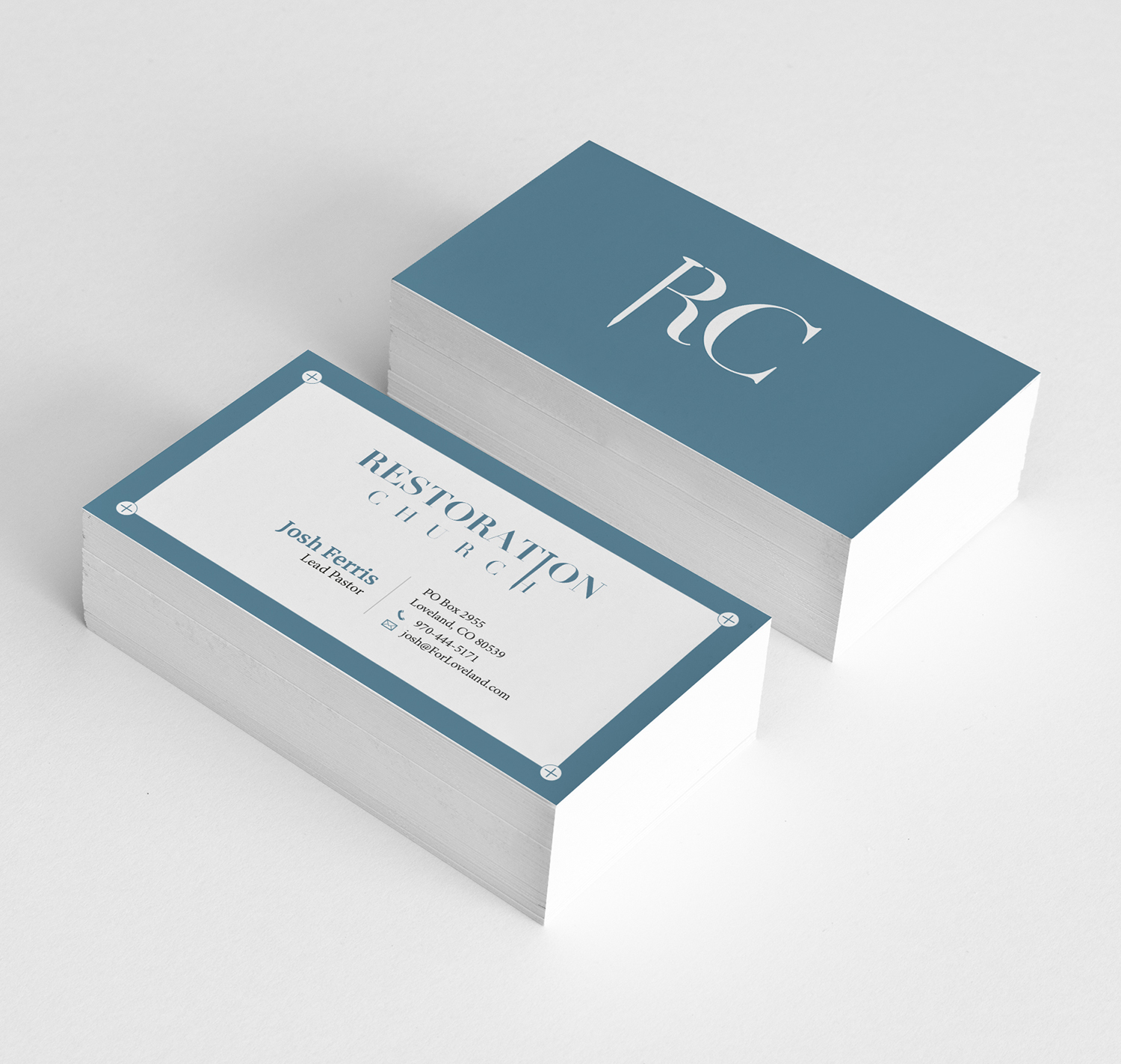 Business Card Design by Tilt for Restoration Church | Design #19080748