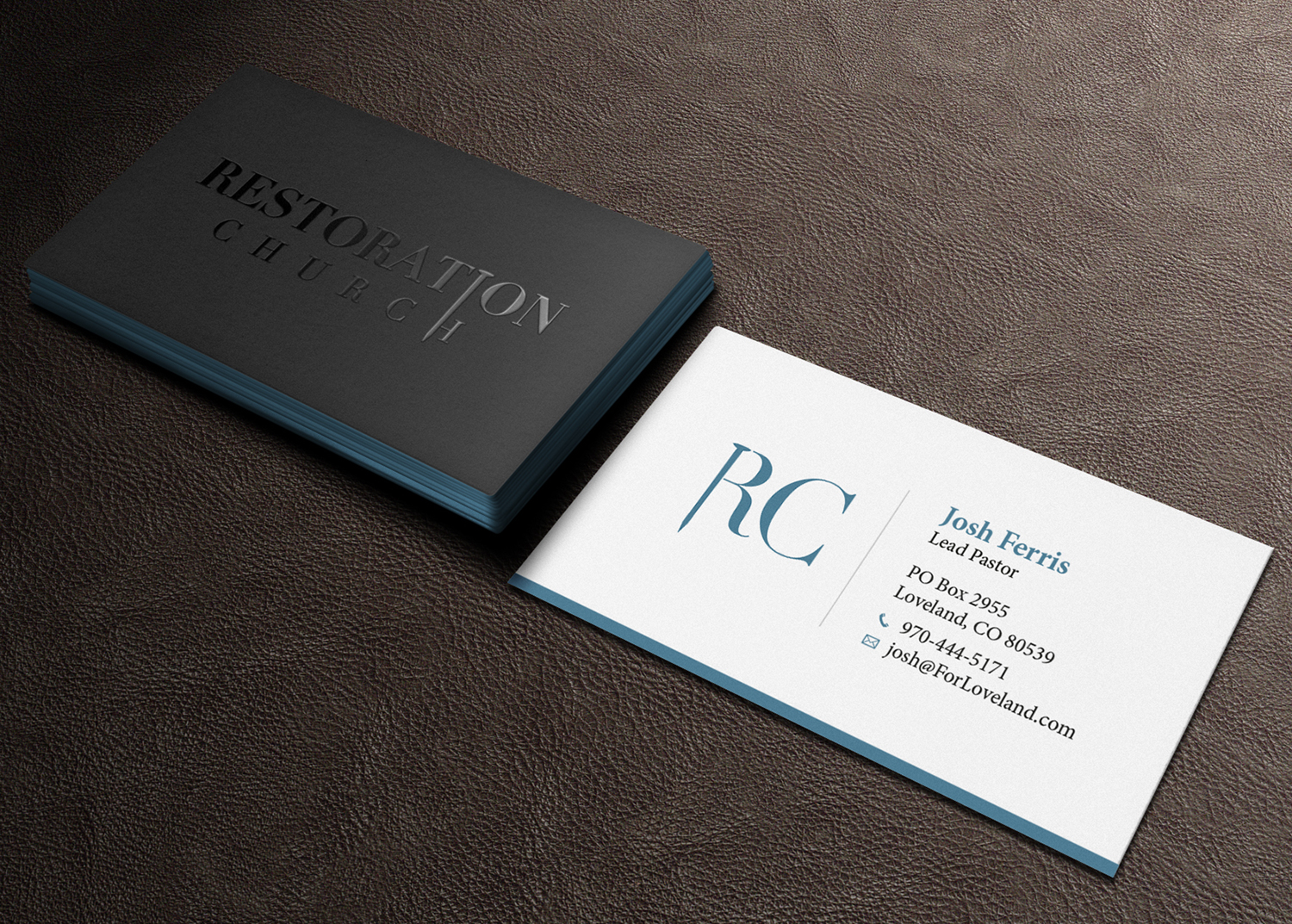 Business Card Design by Tilt for Restoration Church | Design #19086815