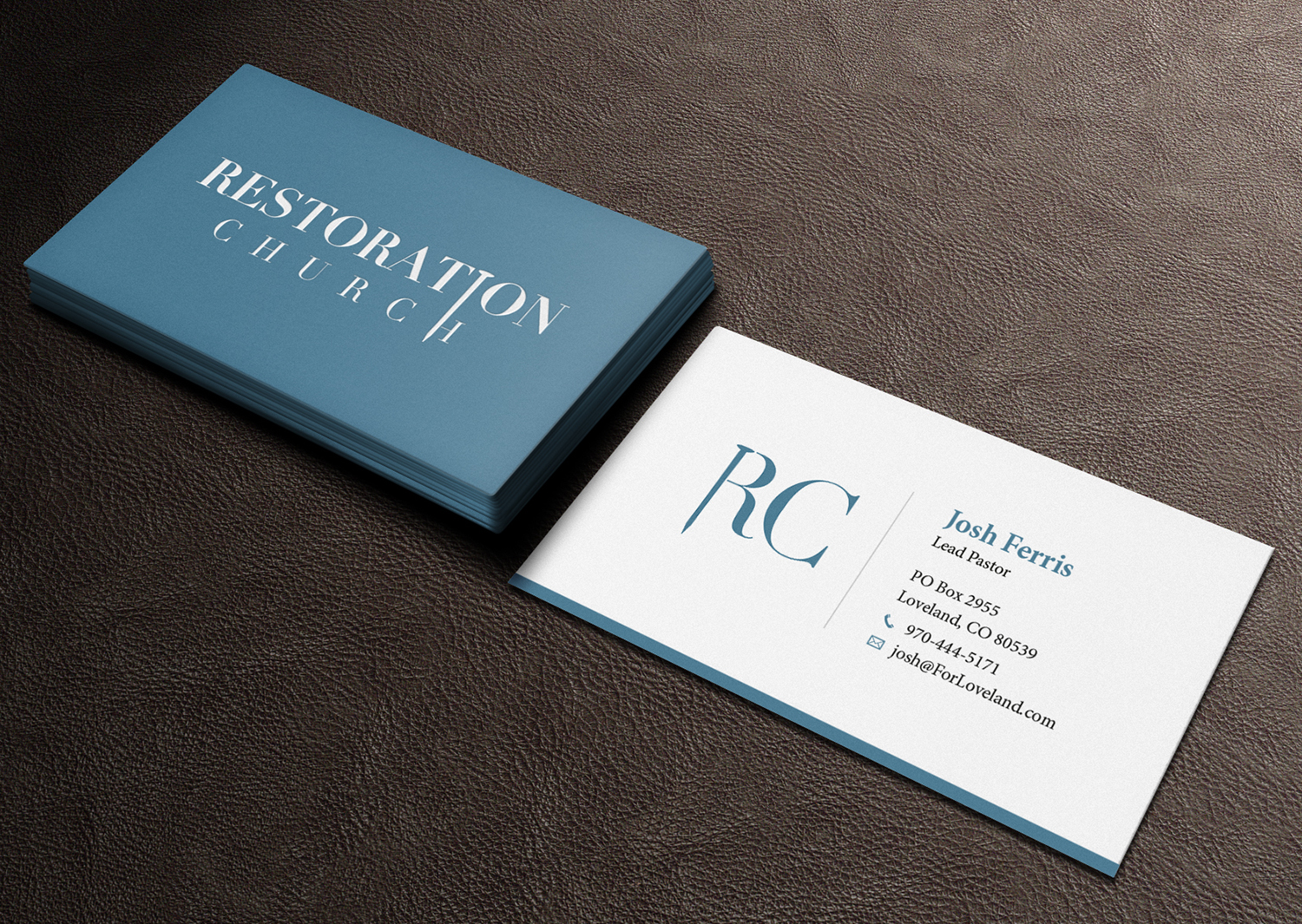 Business Card Design by Tilt for Restoration Church | Design #19086816