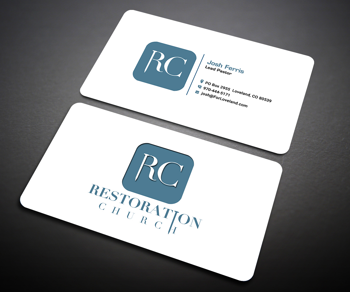 Design de Carte de Visite par Designers Hub pour Restoration Church | Design #19079824