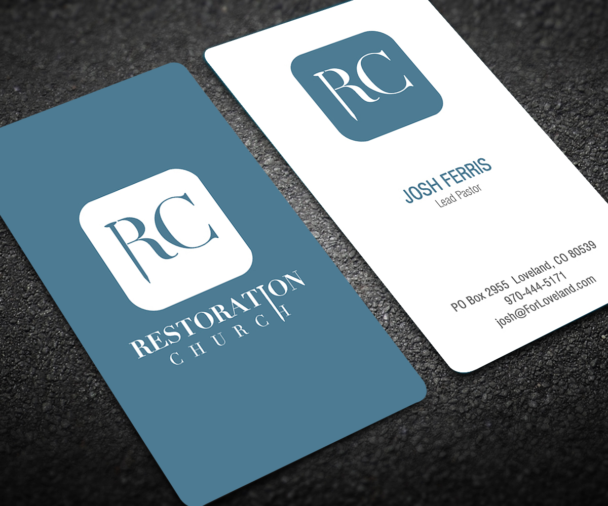 Design de Carte de Visite par Designers Hub pour Restoration Church | Design #19079914