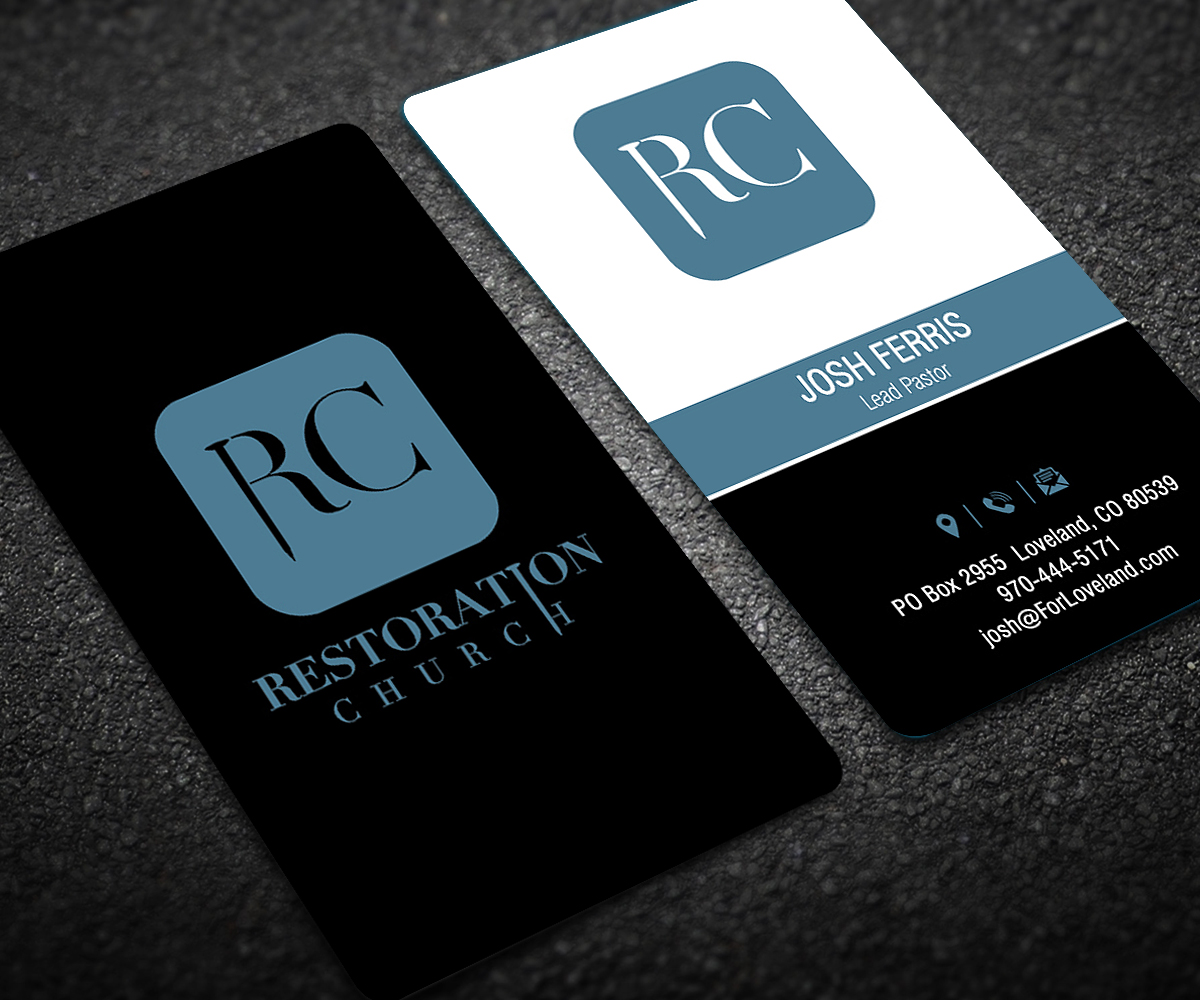 Business Card Design by Designers Hub for Restoration Church | Design #19080191