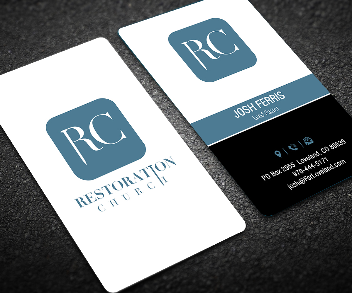 Visitenkarten-Design von Designers Hub für Restoration Church | Design #19080193