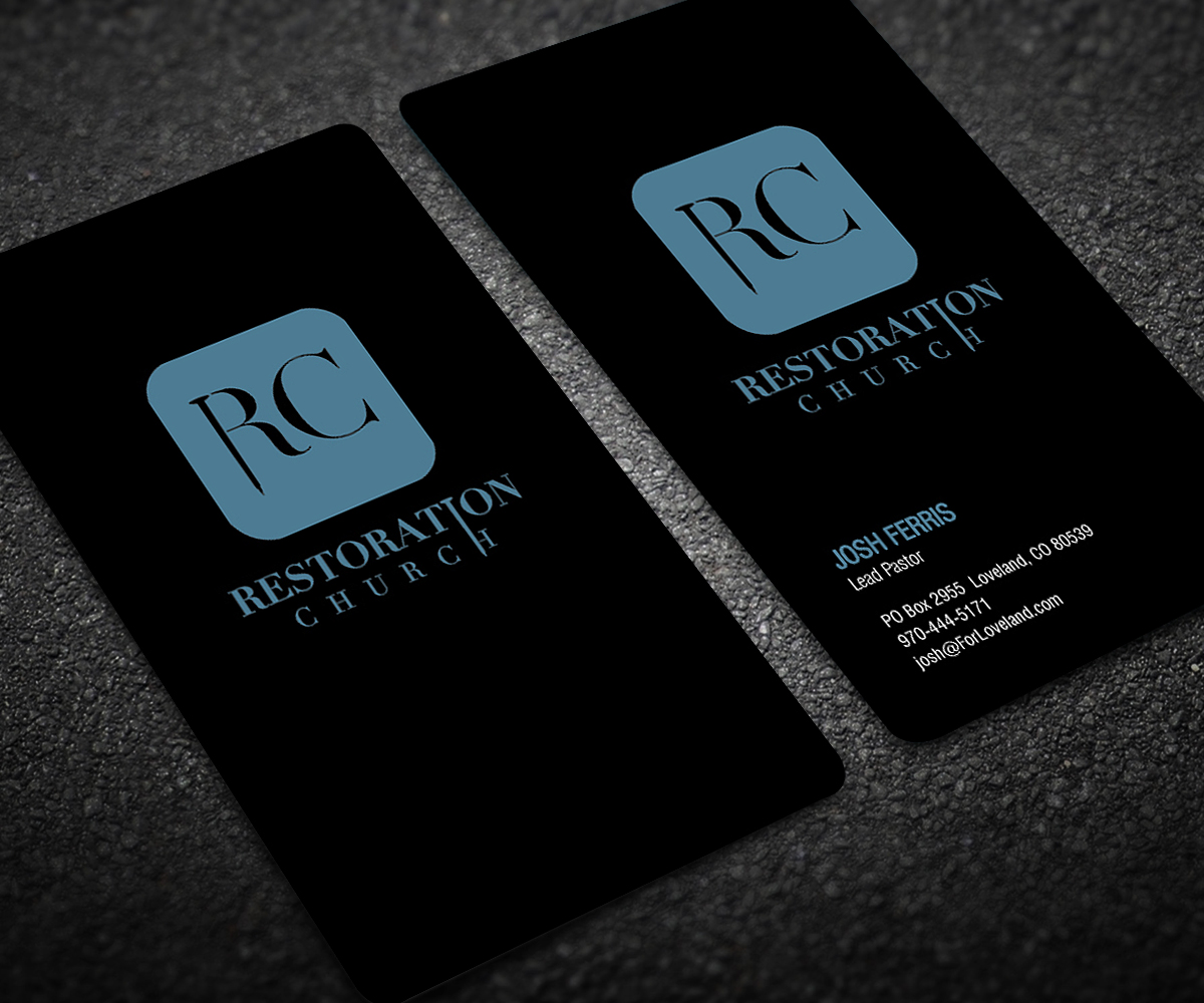 Business Card Design by Designers Hub for Restoration Church | Design #19080416