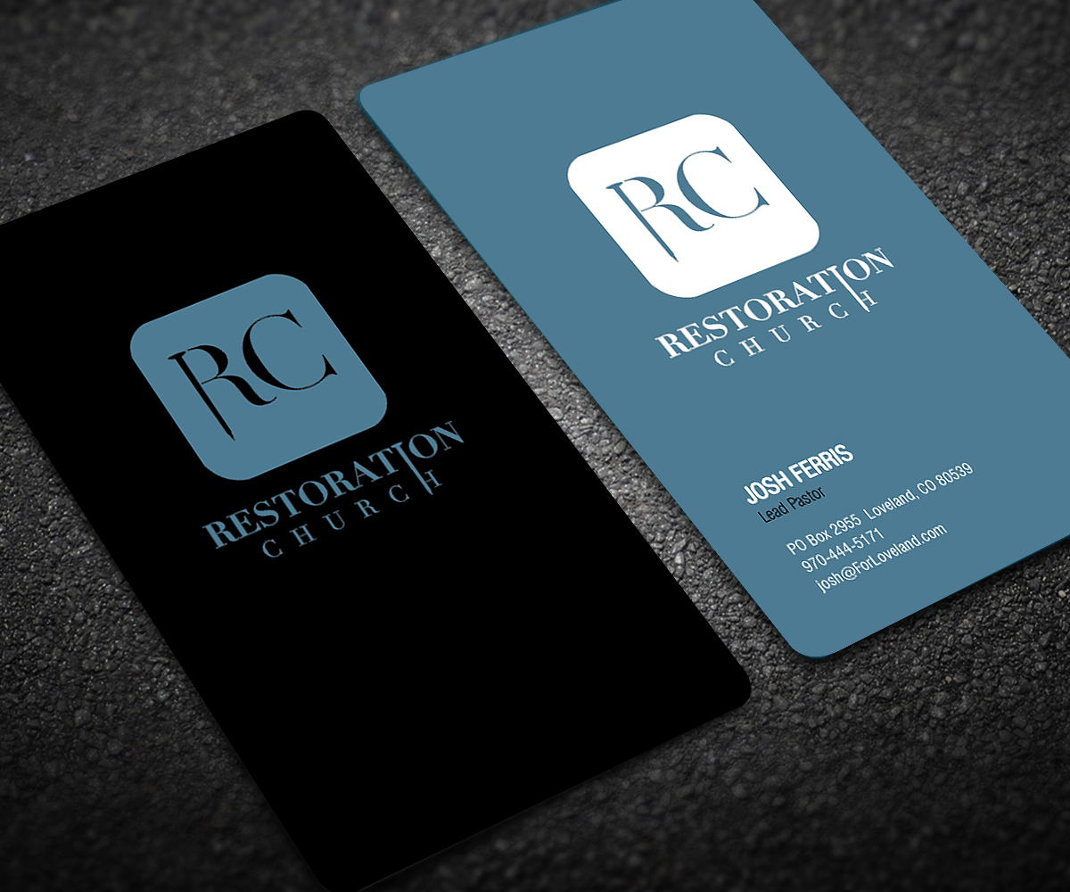 Design de Carte de Visite par Designers Hub pour Restoration Church | Design #19080435