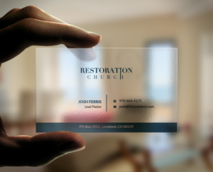 Diseño de Tarjeta de Presentación por Pointless Pixels India para Restoration Church | Diseño: #19072500