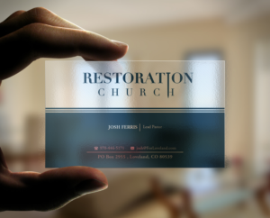 Diseño de Tarjeta de Presentación por Pointless Pixels India para Restoration Church | Diseño: #19087494